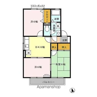 ベッセルオオヌキ【2階】の間取り