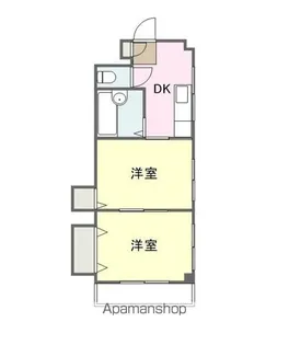 コーポ梅木【202号室】の間取り