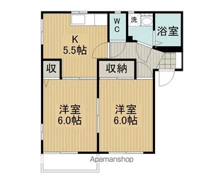 メナージやまもとCD【C201号室】の間取り