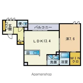 GENIUS大橋【305号室】の間取り