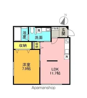 メゾンプリオール【1階】の間取り