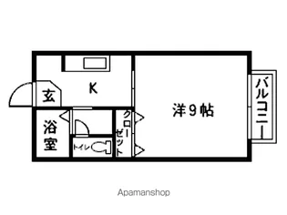 セジュール・イソラ【103号室】の間取り