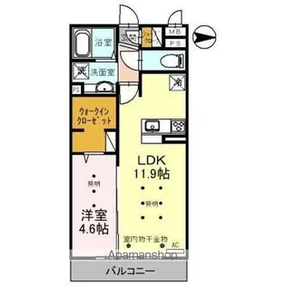 ルピナスⅤ【3階】の間取り