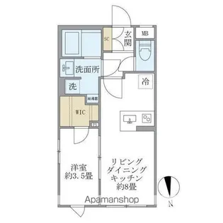 COMPOSITE目黒鷹番【1階】の間取り