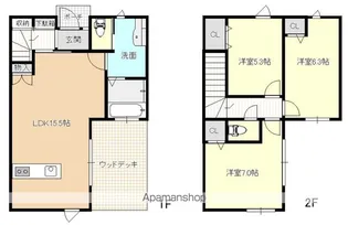 静岡県浜松市中央区富塚町【一戸建】の間取り