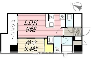 ネストピア県庁口駅前【7階】の間取り