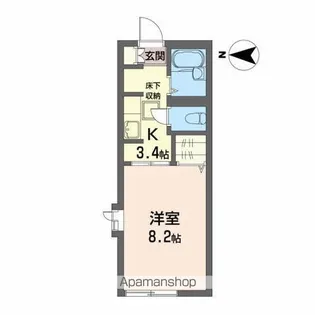 ゾンネンブルーメ【1階】の間取り