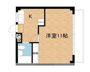 アネーロ弐番館 B棟【408号室】の間取り
