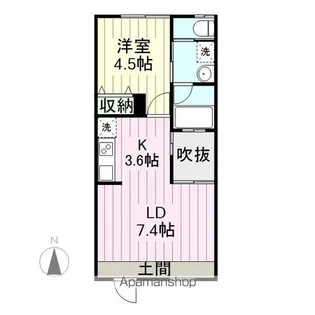 LAND新田東【1階】の間取り