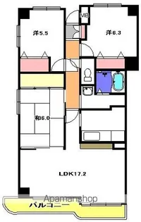 アイングレース八千代【11階】の間取り