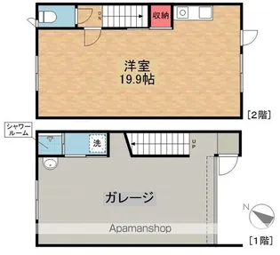 T'S BASE KAGUMACHI【103号室】の間取り