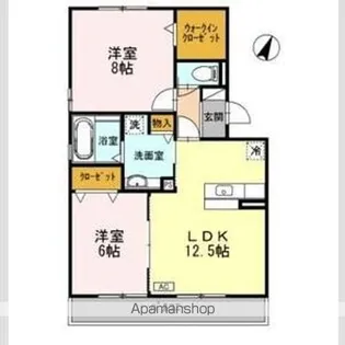 ポポラーレ【2階】の間取り