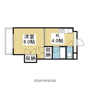 ロイヤルハイツ平和通【302号室】の間取り