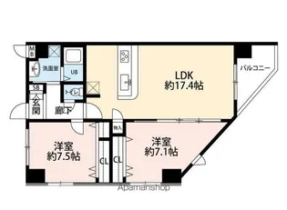 ホビアル・フェンテ【4階】の間取り