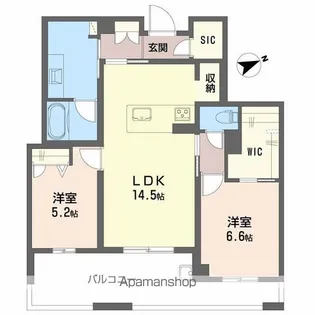 アルテーヌ浜寺元町(213-2)【2階】の間取り