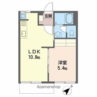 フレグランスのぞみA【1階】の間取り