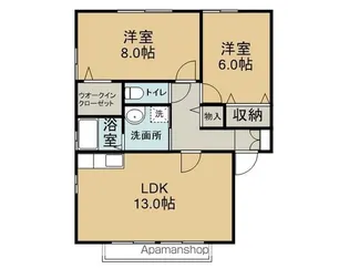 セバハウス【202号室】の間取り