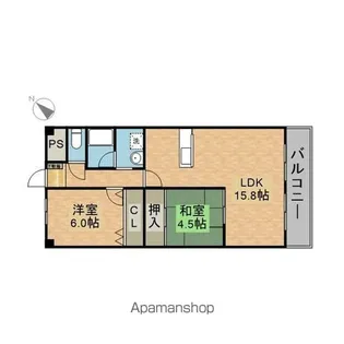 グランパーク【102号室】の間取り