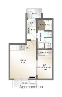 コンシェルジュライフ A棟【102号室】の間取り