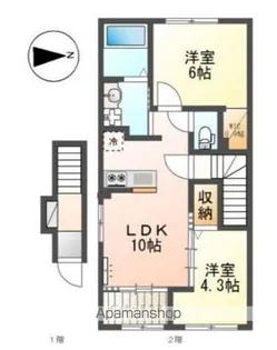 セラヴィ【2階】の間取り