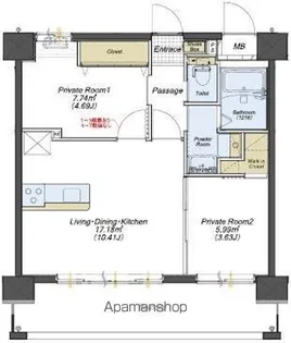 ナナザスタイル小笹【3階】の間取り