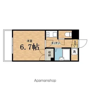 ハイブリッジ日野【3階】の間取り