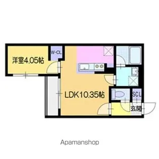 ラ・シュエットプリヴェ【2階】の間取り