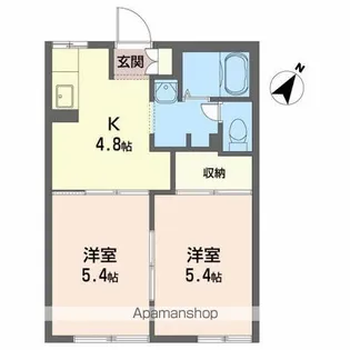 メゾン・ド・フィルA【101号室】の間取り