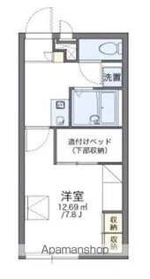 レオパレスゴールドリングB【102号室】の間取り