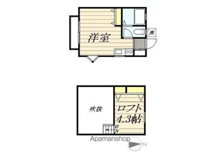 サンドルミ飯山満【1階】の間取り