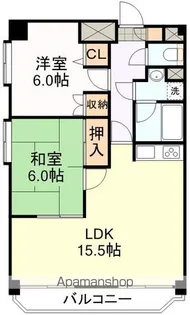 ベルビュー支倉【802号室】の間取り