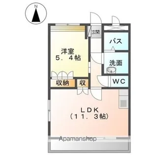 エリシオン【106号室】の間取り