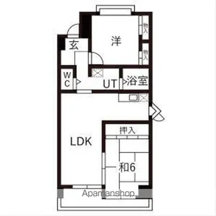 シャンポール幹Ⅱ【3階】の間取り