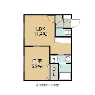 シーガーデン【201号室】の間取り