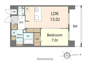 S-RESIDENCE大手門awesome【9階】の間取り