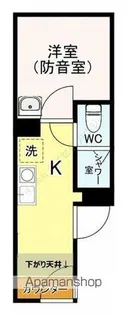 アールヒルズ日本橋【2号室】の間取り