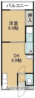 北浜コスモビル【2階】の間取り