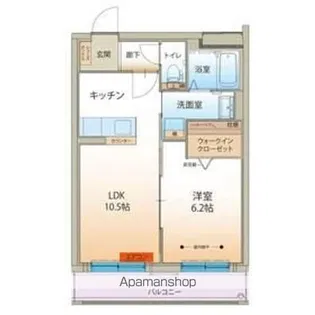 WISTERIA尾山町【3階】の間取り