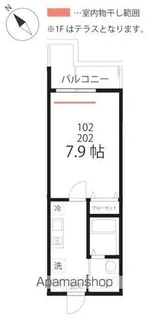 ハーミットクラブハウス弘明寺Ⅱ(仮)【1階】の間取り