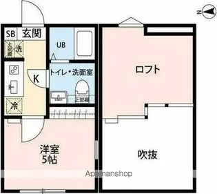 AGAS赤羽【301号室】の間取り