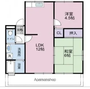 イーグルA【2階】の間取り