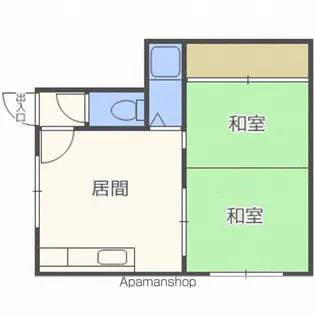 コーポやすらぎA【6号室】の間取り