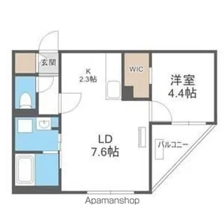 GRAND PLUS N23【5階】の間取り