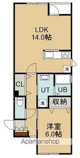コーポ龍【1階】の間取り