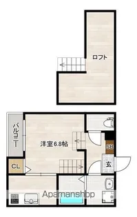 ラピーレ香椎【1階】の間取り