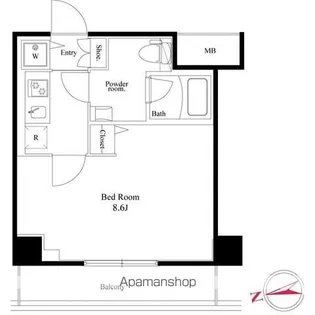 LOG都庁前【4階】の間取り