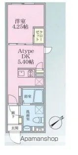 エストゥルースプラス田端【3階】の間取り