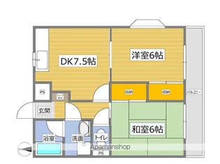 センチュリー玉穂【201号室】の間取り