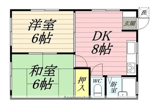 コーポヤマシチ【202号室】の間取り