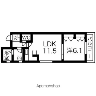 プリミエール貴船【2階】の間取り